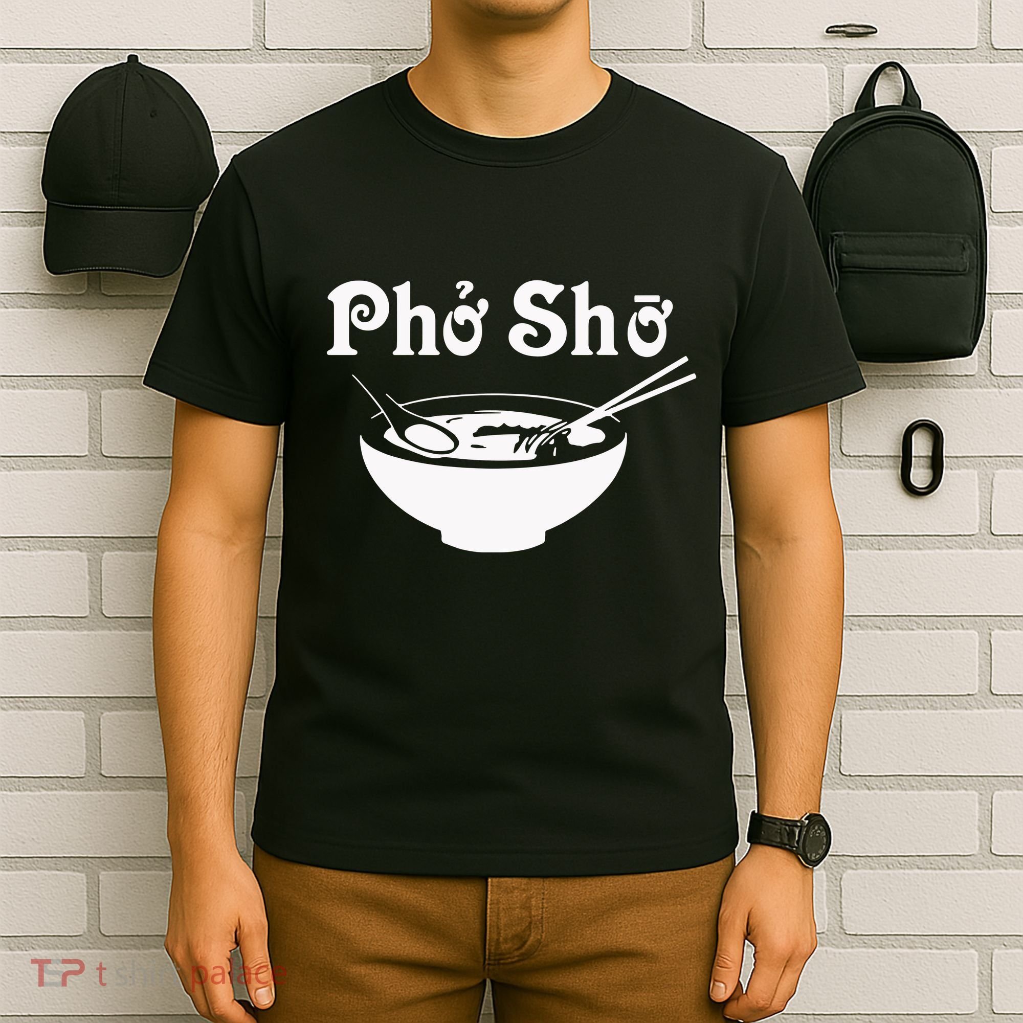 Pho Sho Present Foodie Soup Vietnamese Viet Asian Food Bow T-Shirt