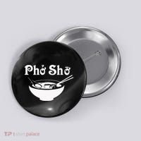 Pho Sho Present Foodie Soup Vietnamese Viet Asian Food Bow Button thumb 0