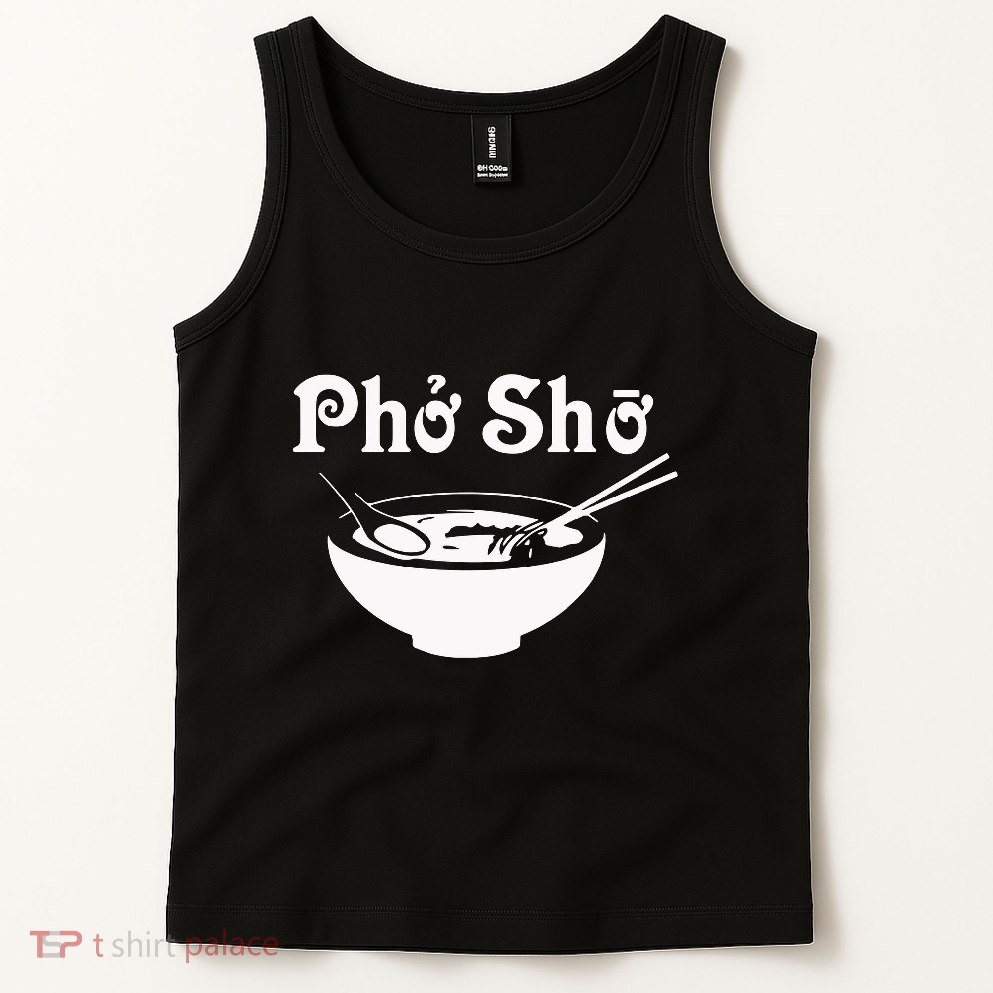 Pho Sho Present Foodie Soup Vietnamese Viet Asian Food Bow Tank Top
