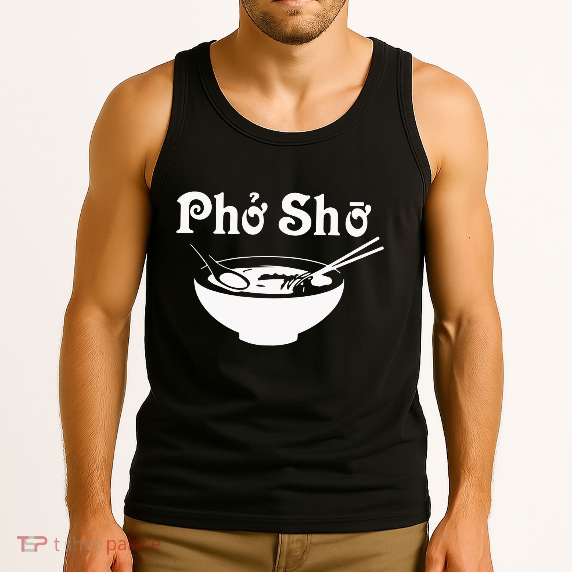 Pho Sho Present Foodie Soup Vietnamese Viet Asian Food Bow Tank Top