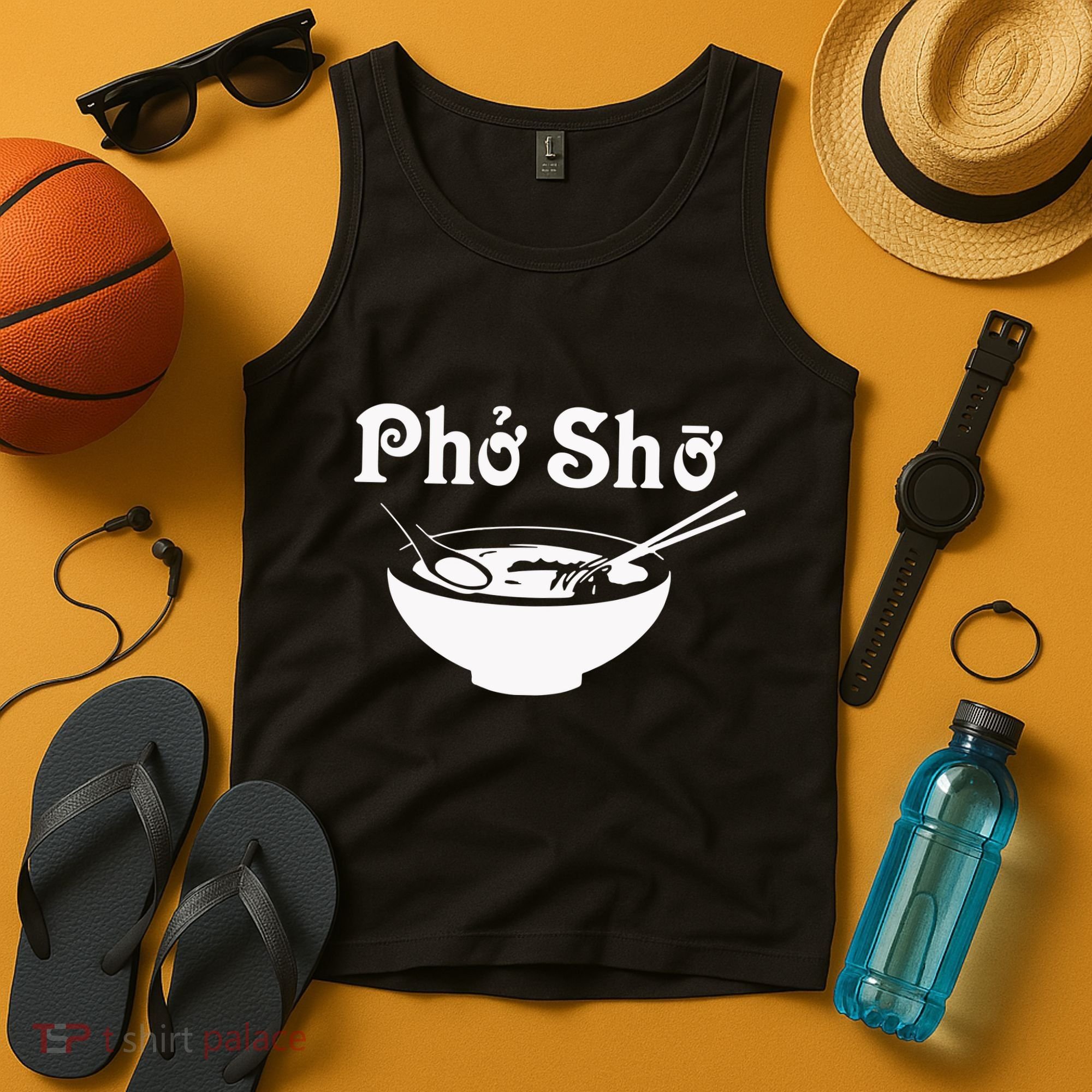 Pho Sho Present Foodie Soup Vietnamese Viet Asian Food Bow Tank Top
