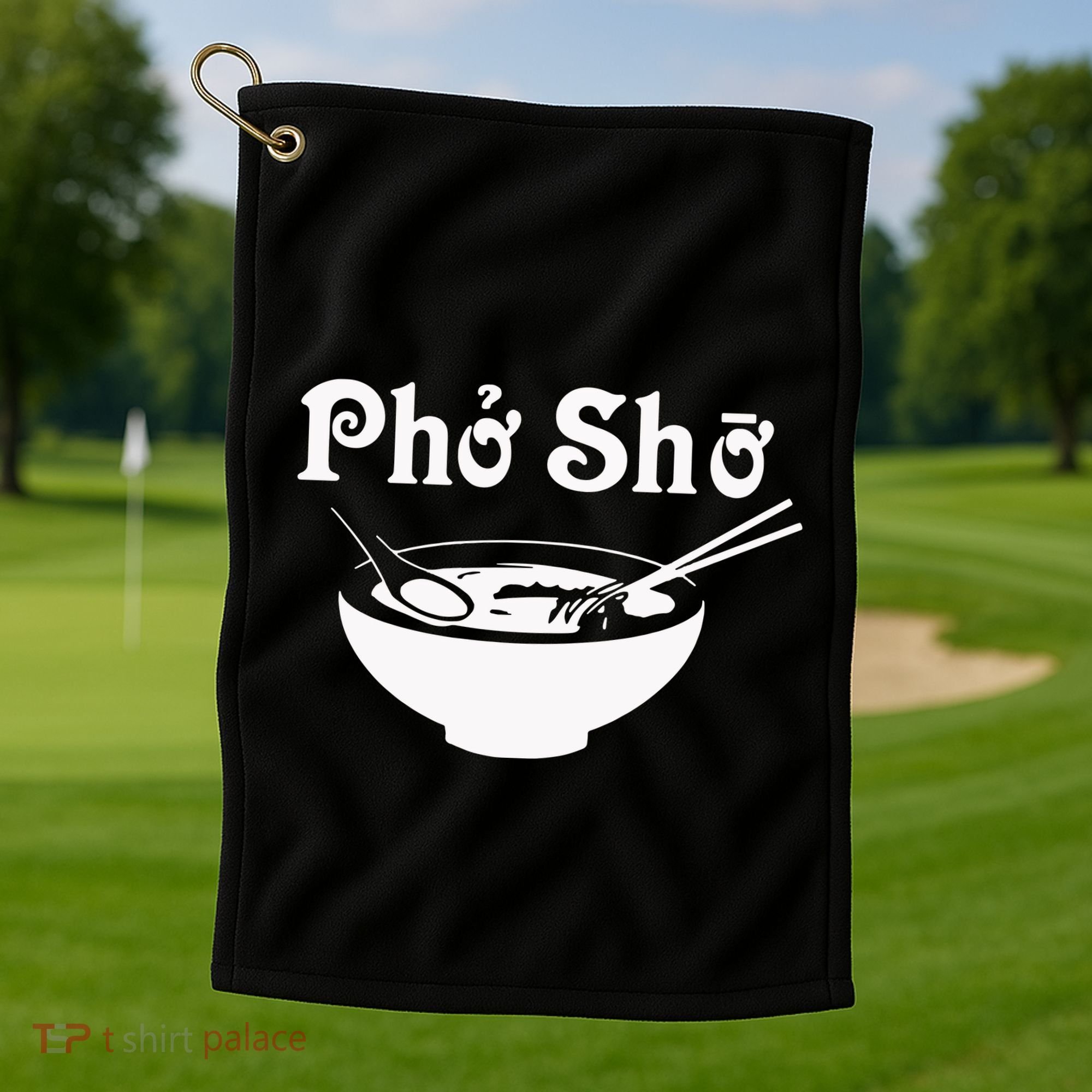 Pho Sho Present Foodie Soup Vietnamese Viet Asian Food Bow Golf Towel
