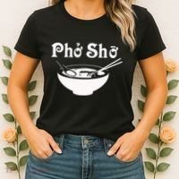 Pho Sho Present Foodie Soup Vietnamese Viet Asian Food Bow Women's T-Shirt thumb 2