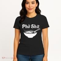 Pho Sho Present Foodie Soup Vietnamese Viet Asian Food Bow Women's T-Shirt thumb 4