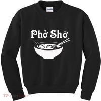 Pho Sho Present Foodie Soup Vietnamese Viet Asian Food Bow Kids Sweatshirt thumb 0
