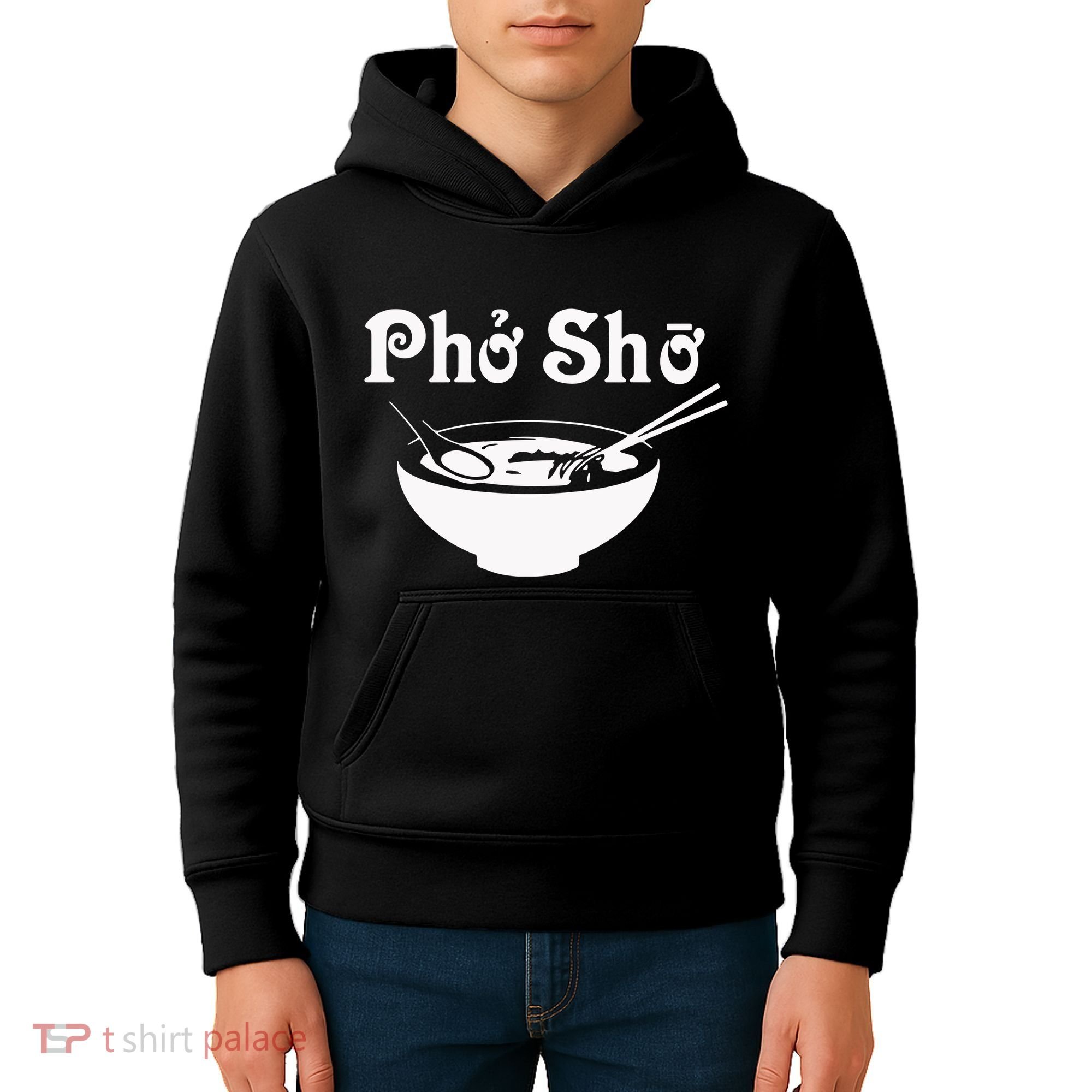 Pho Sho Present Foodie Soup Vietnamese Viet Asian Food Bow Kids Hoodie