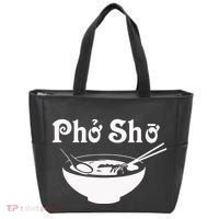 Pho Sho Present Foodie Soup Vietnamese Viet Asian Food Bow Tote Bag thumb 0