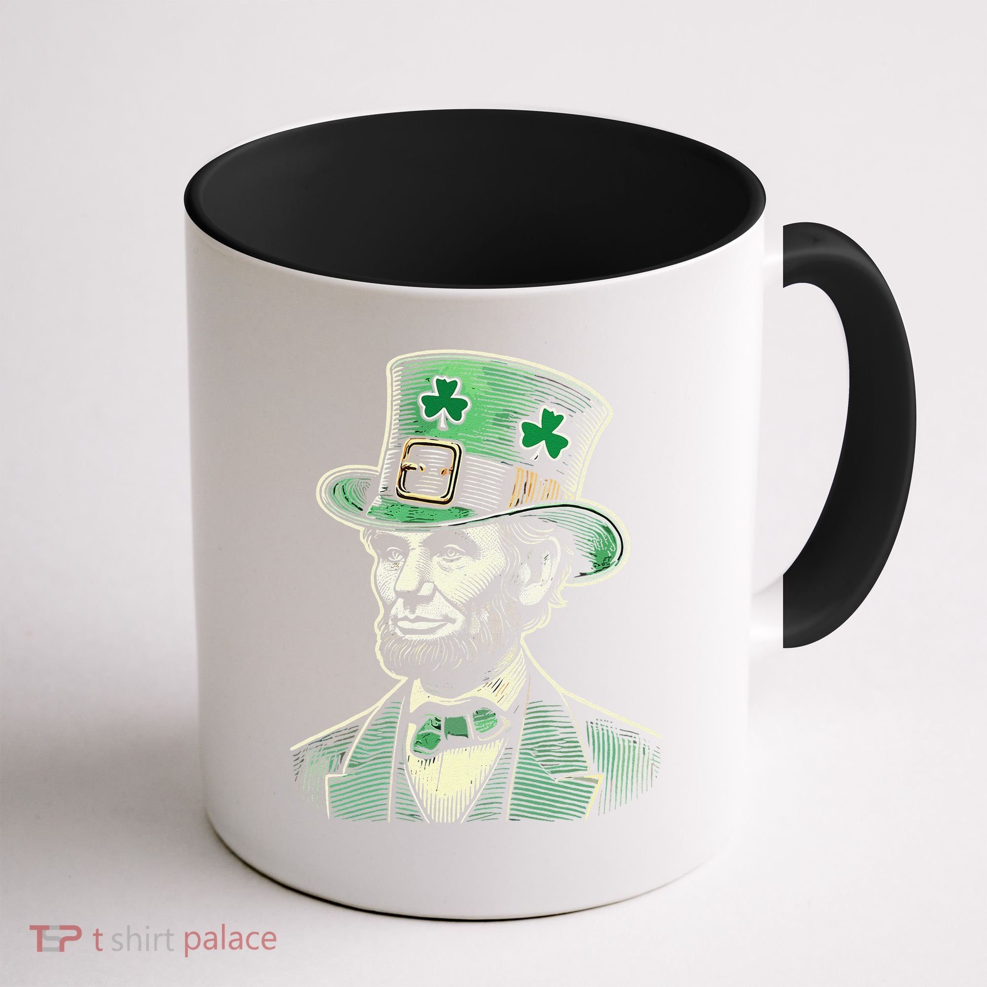 Patriotic St Patricks Day Irish Abraham Lincoln Funny Coffee Mug