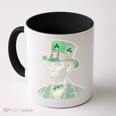 Patriotic St Patricks Day Irish Abraham Lincoln Funny Coffee Mug