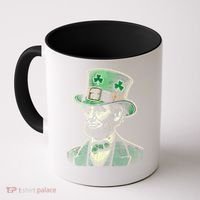 Patriotic St Patricks Day Irish Abraham Lincoln Funny Coffee Mug thumb 0
