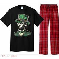 Patriotic St Patricks Day Irish Abraham Lincoln Funny Pajama Set thumb 0