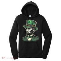 Patriotic St Patricks Day Irish Abraham Lincoln Funny Women's Hoodie thumb 0