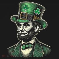 Patriotic St Patricks Day Irish Abraham Lincoln Funny Tank Top thumb 6