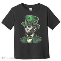 Patriotic St Patricks Day Irish Abraham Lincoln Funny Toddler T-Shirt thumb 0