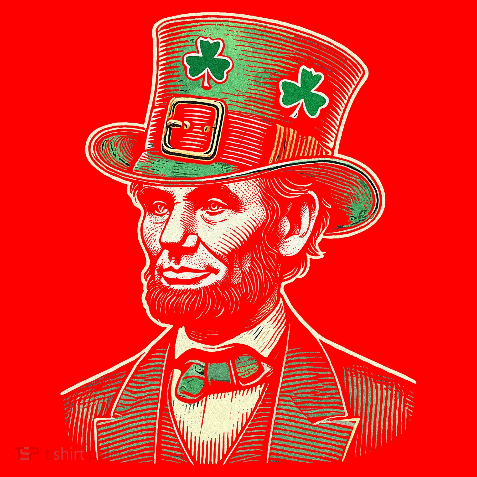 Patriotic St Patricks Day Irish Abraham Lincoln Funny Santa Hat