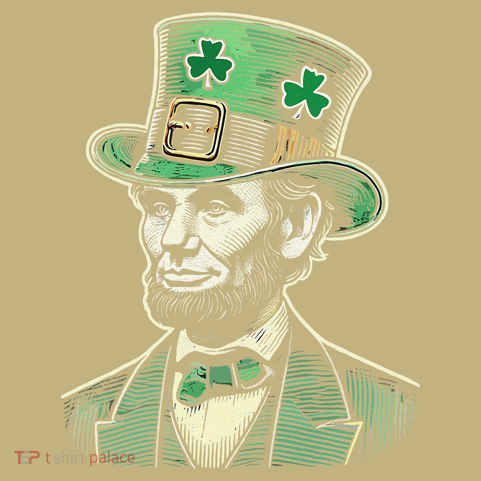 Patriotic St Patricks Day Irish Abraham Lincoln Funny Hoodie