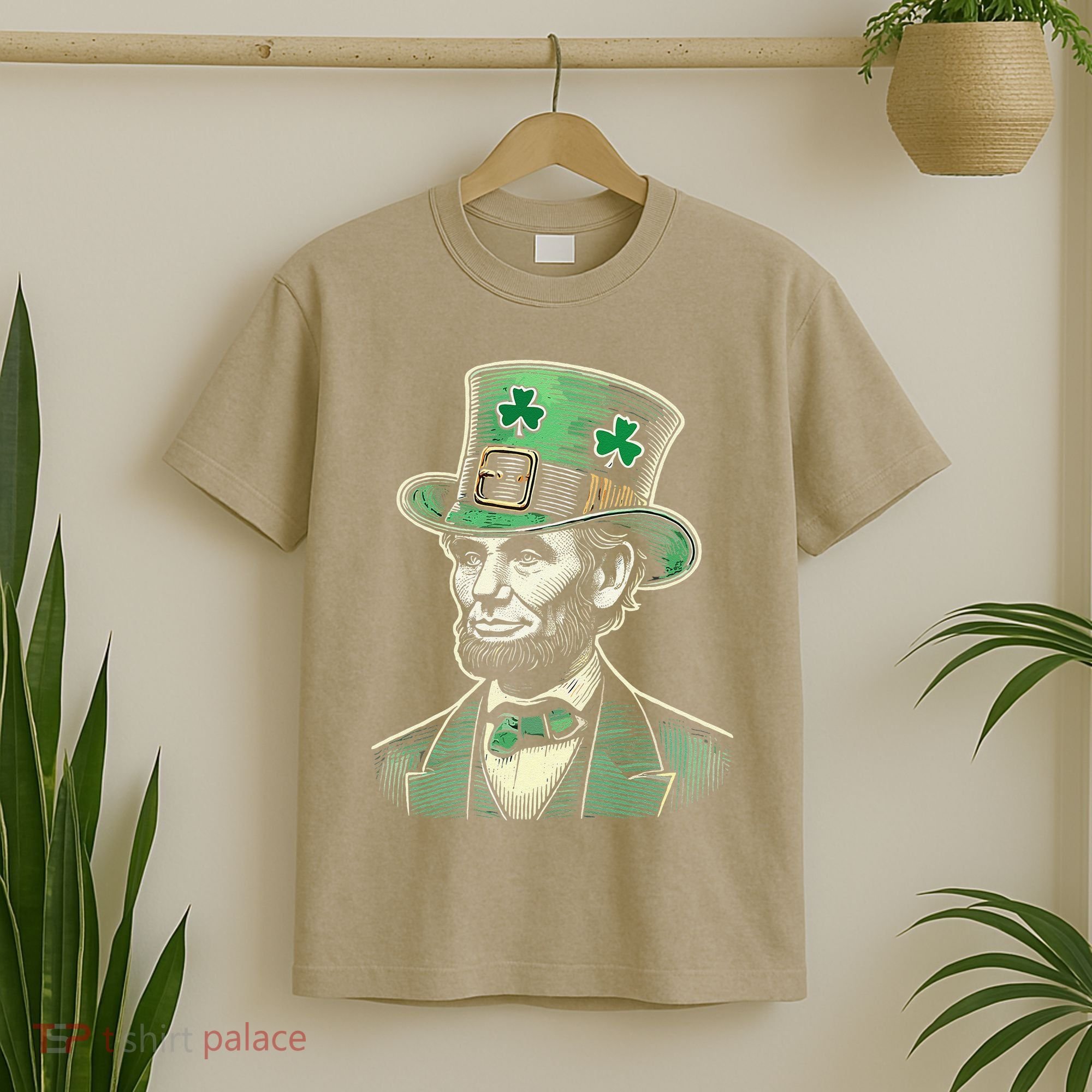 Patriotic St Patricks Day Irish Abraham Lincoln Funny T-Shirt