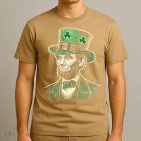 Patriotic St Patricks Day Irish Abraham Lincoln Funny T-Shirt thumb 3
