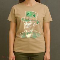Patriotic St Patricks Day Irish Abraham Lincoln Funny T-Shirt thumb 4