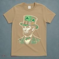 Patriotic St Patricks Day Irish Abraham Lincoln Funny T-Shirt thumb 5