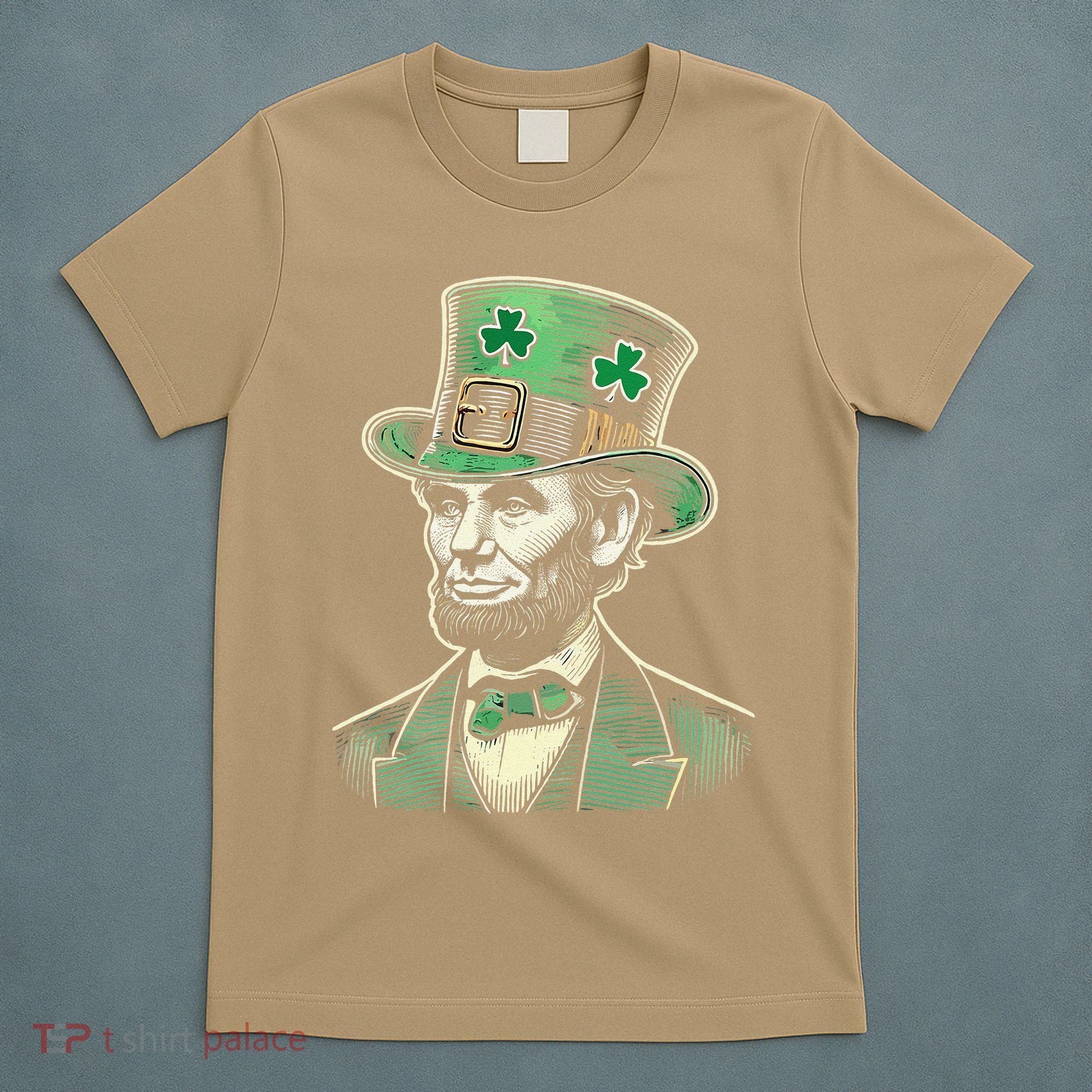 Patriotic St Patricks Day Irish Abraham Lincoln Funny T-Shirt