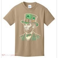 Patriotic St Patricks Day Irish Abraham Lincoln Funny Kids T-Shirt thumb 0