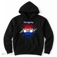 Paraguay Soccer Paraguayan Flag Futbol Fan Jersey Hoodie thumb 0