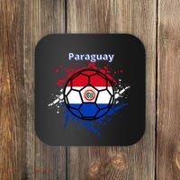 Paraguay Soccer Paraguayan Flag Futbol Fan Jersey Coaster thumb 0