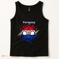 Paraguay Soccer Paraguayan Flag Futbol Fan Jersey Tank Top thumb 2