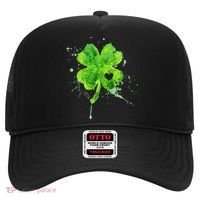 Painted St Patricks Day Shamrock Heart St Paddys Day Clover Hat thumb 0