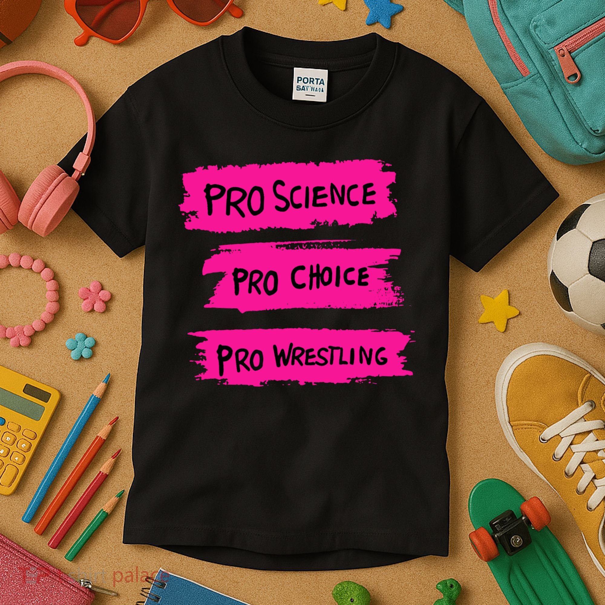Pro Science Pro Choice Pro Wrestling Kids T-Shirt