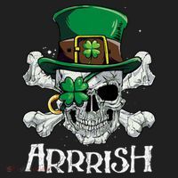 Pirate St Patricks Day Arrrish Leprechaun Tumbler thumb 3
