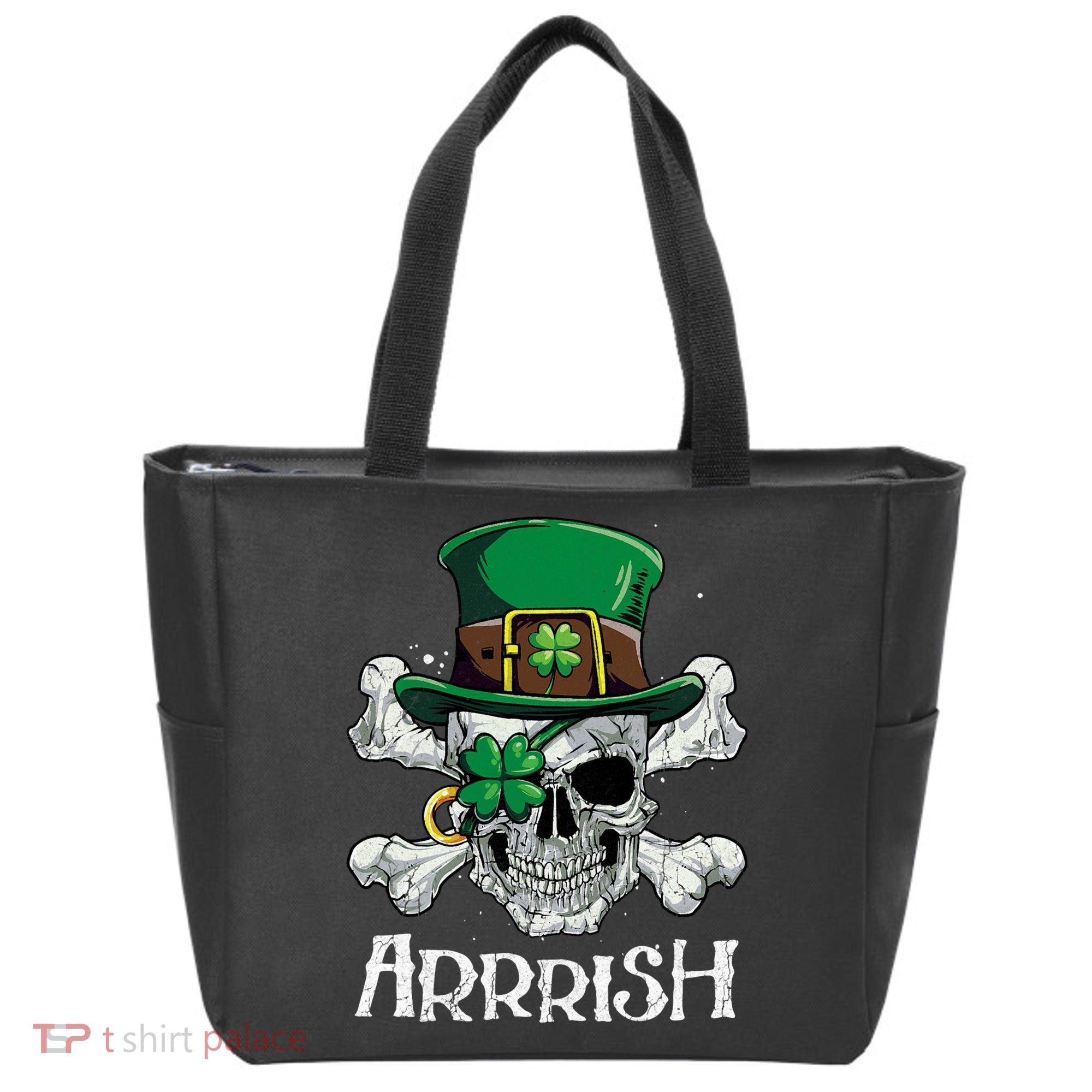 Pirate St Patricks Day Arrrish Leprechaun Tote Bag