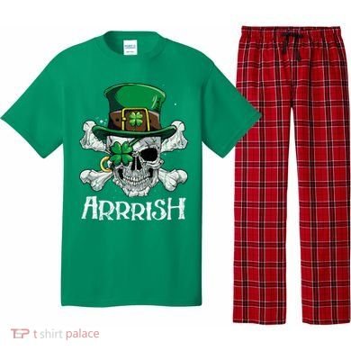 Pirate St Patricks Day Arrrish Leprechaun Pajama Set