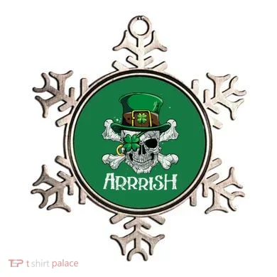 Pirate St Patricks Day Arrrish Leprechaun Ornament