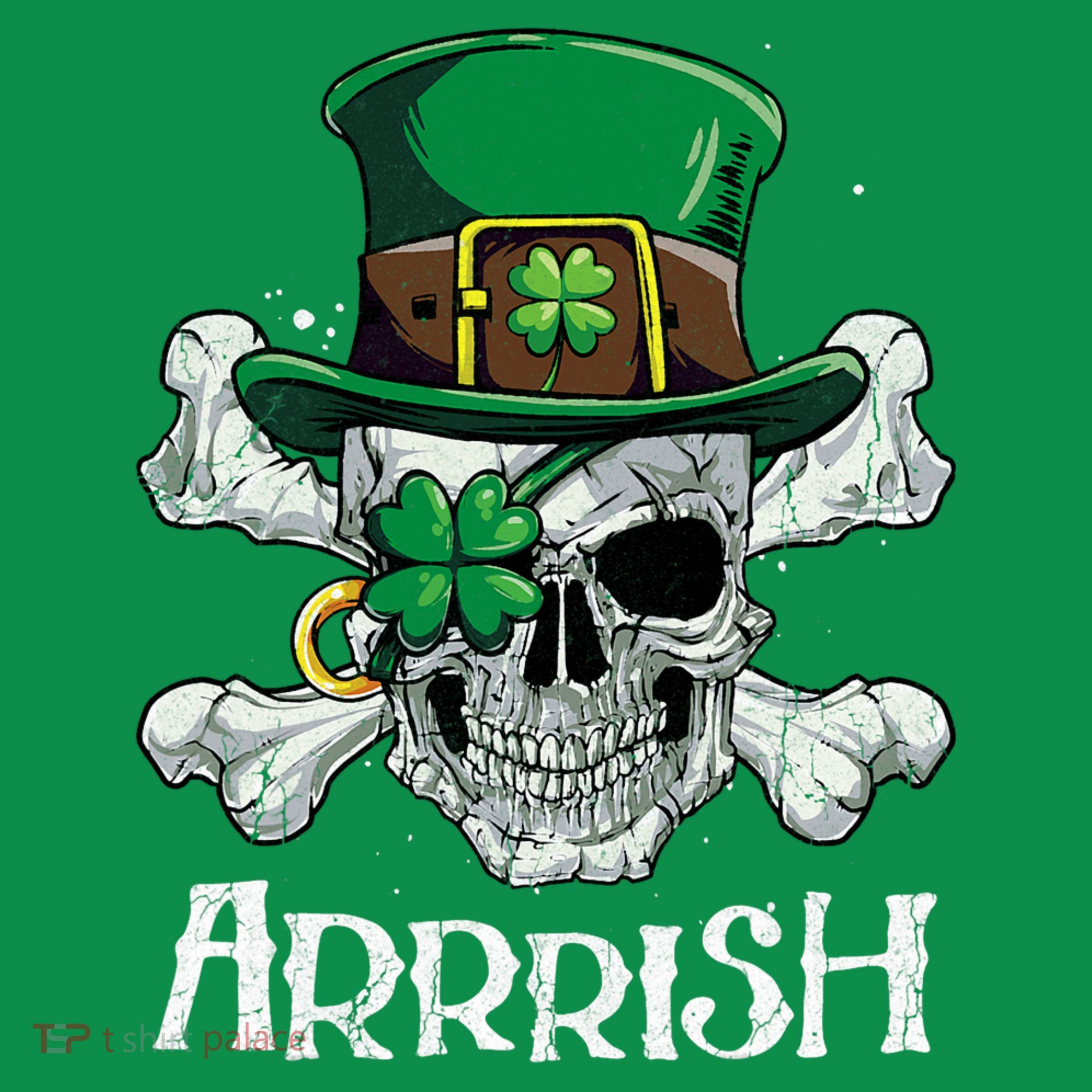 Pirate St Patricks Day Arrrish Leprechaun Baby Bodysuit