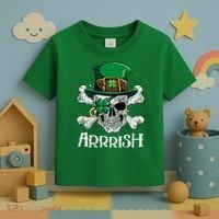 Pirate St Patricks Day Arrrish Leprechaun Toddler T-Shirt thumb 3