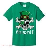 Pirate St Patricks Day Arrrish Leprechaun Kids T-Shirt thumb 0