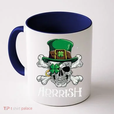 Pirate St Patricks Day Arrrish Leprechaun Coffee Mug