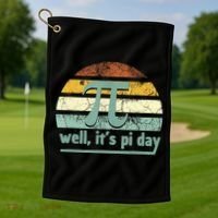Pi Symbol  Pi Day  Happy Pi Day  Pi Maths Golf Towel thumb 1