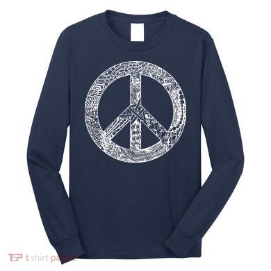Peace Symbol Long Sleeve Shirt