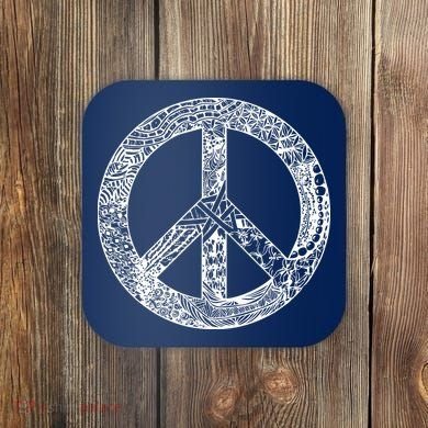 Peace Symbol Coaster