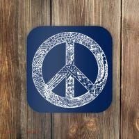 Peace Symbol Coaster thumb 0