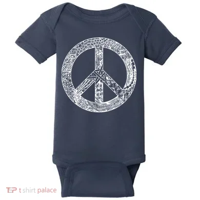 Peace Symbol Baby Bodysuit