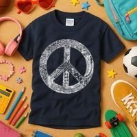 Peace Symbol Kids T-Shirt thumb 3