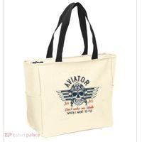 Pilot Skull Tote Bag thumb 2