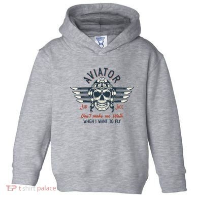 Pilot Skull Toddler Hoodie