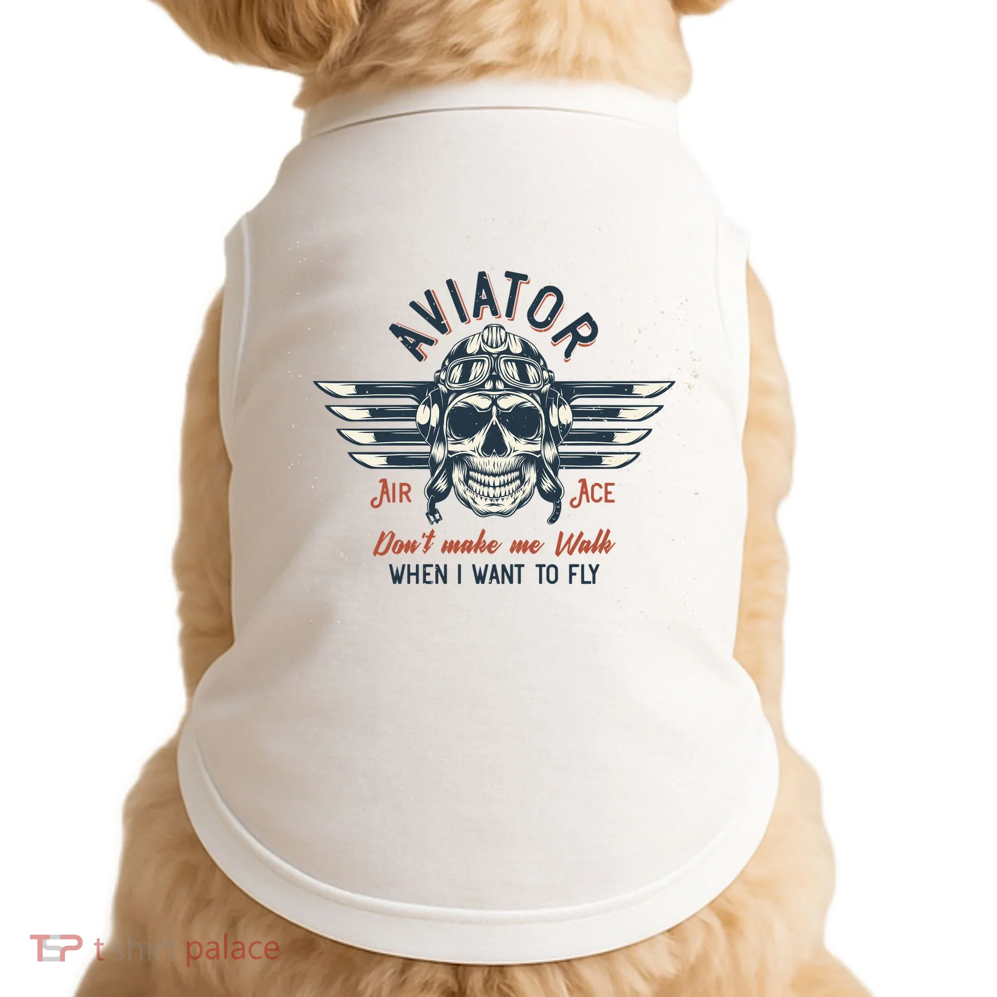 Pilot Skull Doggie Tank