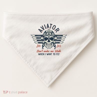Pilot Skull USA-Made Doggie Bandana