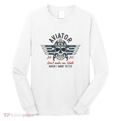Pilot Skull Long Sleeve Shirt